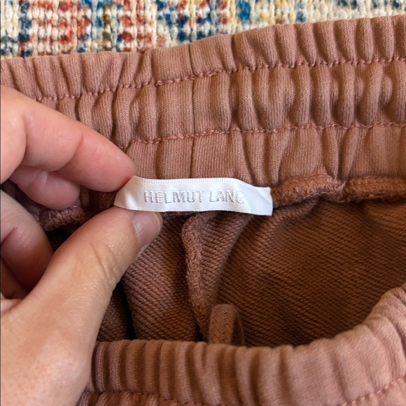 Helmut Lang Space Logo Cotton Shorts in Pink SZ XS VGUC - Picture 6 of 8